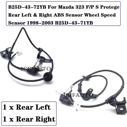 B25D-43-72YB For Mazda 323 F/P S Protege Rear Left & Right ABS Sensor Wheel Speed Sensor 1998-2003 B25D-43-71YB / B25D4372YB