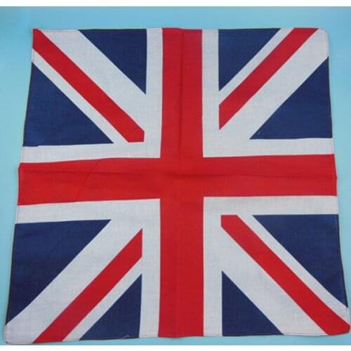 50 Pcs Hot Selling UK Union Jack flag bandana Head Wrap Scarf Neck Warmer Double Sided Print Free Shipping