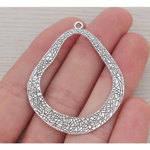 10 x Bohemia Large Ethnic Tribal Charms Pendants Fit Earrings Jewelry Making Accessories 53x41mm
