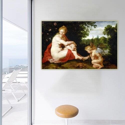 Citon Peter Paul Rubens《Without wine,Bacchus,Venus and Cenere》Canvas Oil Painting Decorative Picture Wall Decor Home Decoration