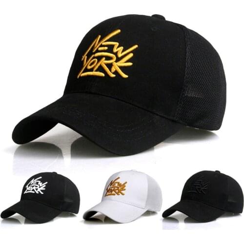 Mens Baseball Cap Summer Popular New York Alphabet Embroidery Ladies Baseball Cap Outdoor Sports Sunscreen Cap