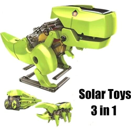 Solar energy toy DIY assembly model dinosaur robot technology 4 production 6 / 3 in 1 childrens scientific experiment