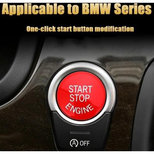 Car Engine Start Stop Switch Button Replace Cover For BMW 1/3/5 Series E87 E90/E91/E92/E93 E60 X1 E84 X3 E83 X5 E70 X6 E71 Z4