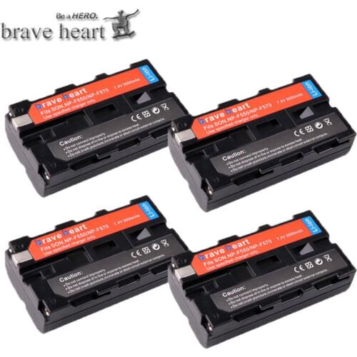 3000mah NP-F550 NP F550 NPF550 Rechargeable Li-ion battery pack For Sony NP-F330 NP-F530 NP-F570 NP-F730 NP-F750 Hi-8