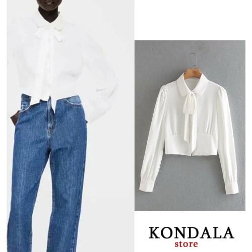 Okkdey Blouses With Tie