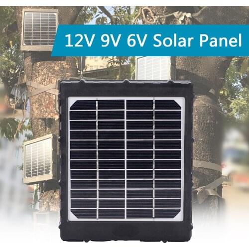 Outdoor Solar Panel Charger US/EU Plug 8000mah 9V Chargers for All Hunting Game Camera All 3G 4G Trail cam