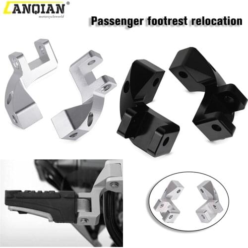 Passenger Footrest Relocation Rear Foot Peg For BMW R1200GS R1250GS ADV R 1200 1250 GS LC Adventure S1000XR Footpeg Lowering Kit