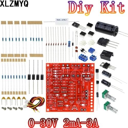0-30V 2MA-3A adjustable DC Voltage Regulated power supply laboratory power short-circuit current limit protection DIY kit
