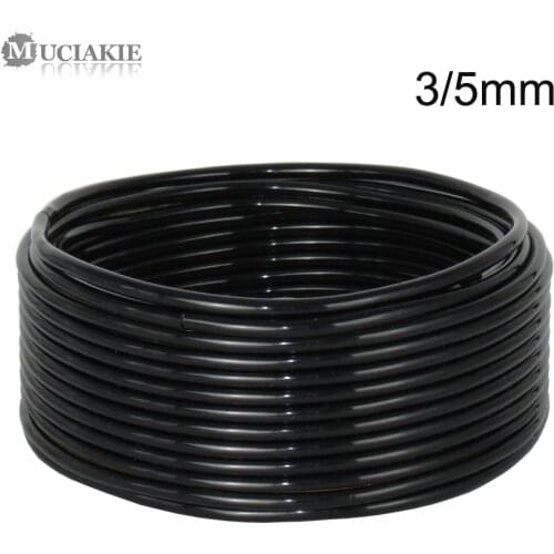 MUCIAKIE 100M 3/5MM New PVC Micro Garden Hose 1/8'' Drip Irrigation Garden Tubing Hose Plastic Watering Flowers Tubing