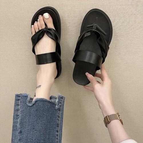 Flip-flops Fahion Beach Slippers Mens Black Slippers White Men Casual Shoes Flats Brown Leather Summer Flip Flops Male Slippers