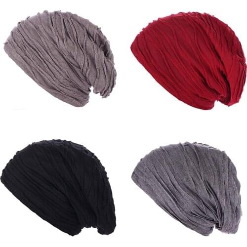 Spring Casual Hats for Women Slouchy Men Unisex Thin Hat Solid Color Skullies Beanies Teenager Hip Hop Snap Cap Bonnet
