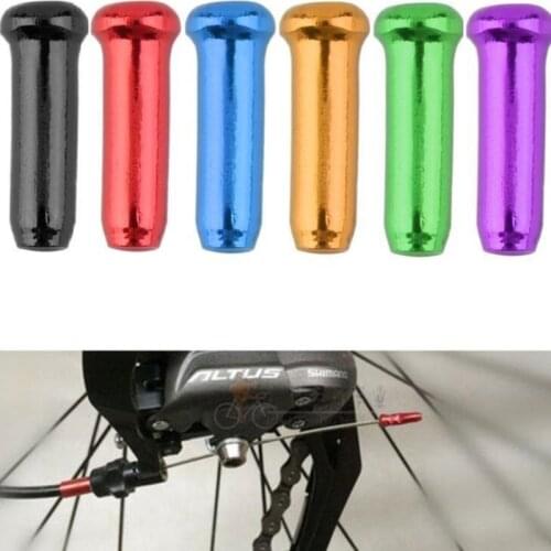 50Pcs/set Bicycle Brake Wire Aluminum Alloy Tail Cap Bicycle Brake Cable Protection Cover Bicycle Tire Valve Caps Replacement