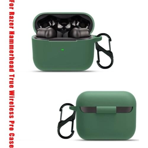 For-Razer Hammerhead True Wireless Pro Earphone Protective Cover Lightweight Impact-resistant Sleeve M5TB