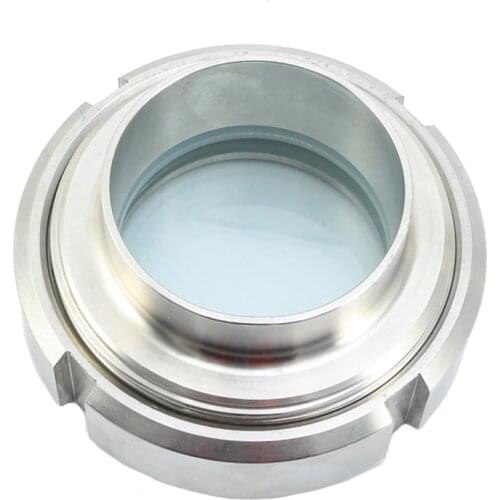 25 32 38 45 51 57 63 76 89 102 -219mm 1" 1.25 2.5" Pipe OD SUS 304 Sanitary Weld Union Sight Glass Homebrew