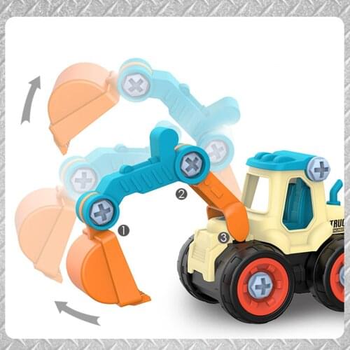 4x Creative Loading Unloading Engineering Truck Education Toys Model for Boy
