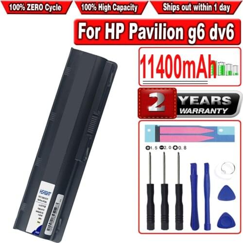 11400mAh Laptop Battery For HP Pavilion g6 dv6 mu06 586006-321 586006-361 586007-541 586028-341 588178-141 593553-001 593554-001