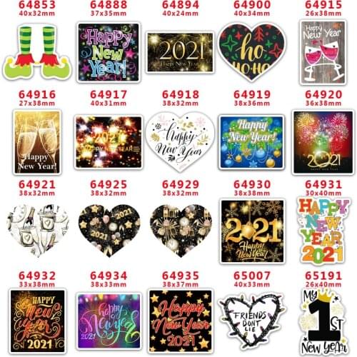 Free shipping 30 pcs Christmas Character Planar Resin PR 64853