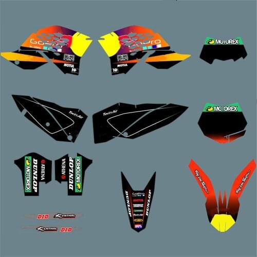 Free custom numbers names Graphics Decals Stickers kits For KTM EXC XCF 2008-2011 125-250 300 350-525 SX SXF 2007 2008 2009 2010
