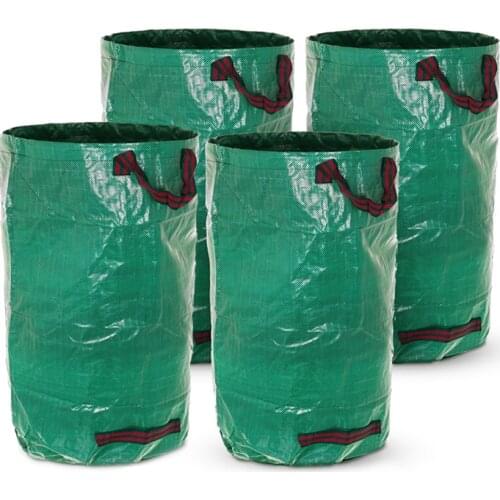 Big Size 120/272/300/500L Reusable Garden Garbage Bag Leaf Sack Trash Can Foldable Garden Waste Collection Container Storage Bag
