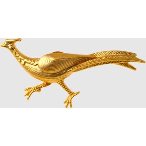 Amorita boutique golden bird brooches