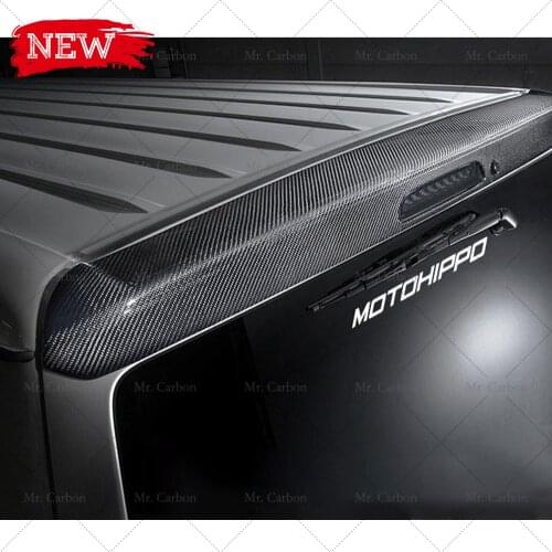 FOR HIACE 200 2005-2017 MTS STYLE CARBON FIBER GLASS ROOF WING LIP TRIM BODY KIT TUNING PART FOR HIACE FRP SPOILER RACING