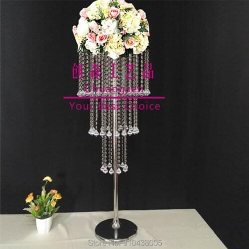 Wedding Centerpiece Gold Flower Stand Home Decoration Metal Flower Stand Deco Center Piece Party Decoration Christmas Decor