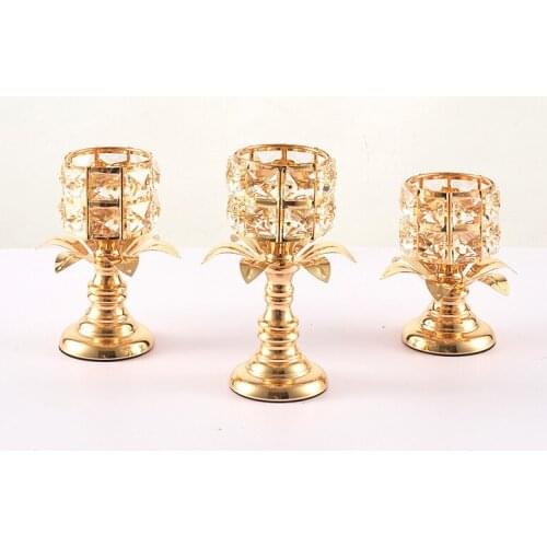 Metal Candle Holder For Wedding Decorations Candlestick Candelabros Vintage Candle Stand Candle Holders Modern
