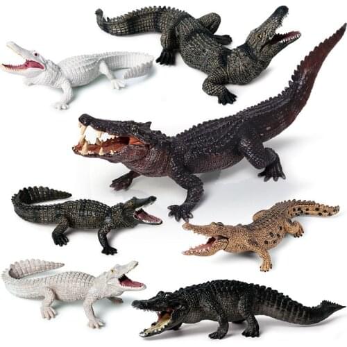 New Simulation Crocodile Animal Model Figure Toy Chinese Alligator Nile Crocodile Action Figure Kid Collect Decoration Toy Gift