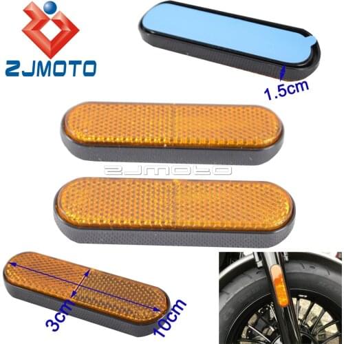1 Pair Red Reflectors Truck Plastic Reflectors Motorcycle ATV Dirt Bike Car Reflector Safety Warning Fork Reflectors