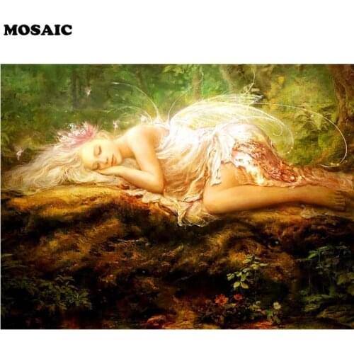 Full Drill Diamond Painting fairy Diamond Embroidery Fantasy Sylvan Gift Diamond Mosaic Home Decor Cross Stitch Handicrafts