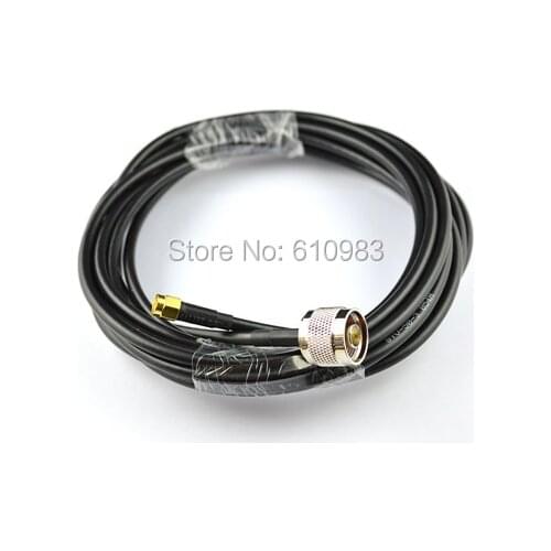 Pigtail cable Straight SMA male Plug to N Male Plug connector Extension cord RG58 5M 10M