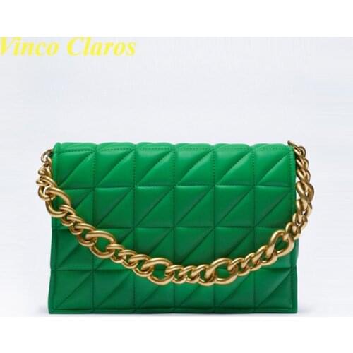 Top Quality Luxury Brand Quilted Handbags Women Gold Metal Chain Shoulder Bag Fashion Clutch Purses and Hand Bags Designer Bolso