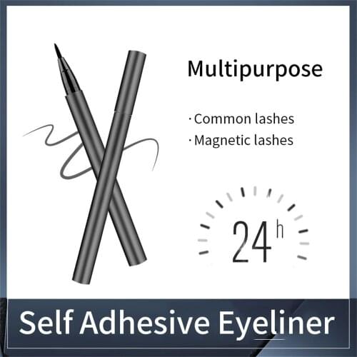 Self adhesive Eyeliner Persistent adhesion eyelashes Eyeliner 24h no makeup lashes pen Eyes Maquiagem Profissional Completa