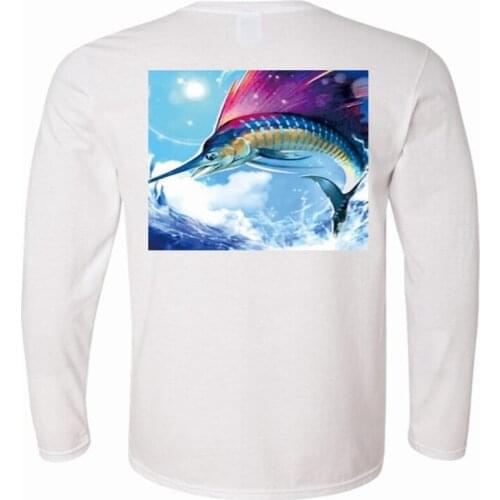 Custom Made Professional and breathable Quick-dry Long Sleeve Fishing T Shirt Jersey Uv Protection