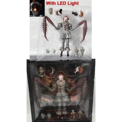 NECA Stephen Kings It Pennywise Action Figure Horror Toy Doll Christmas Gift