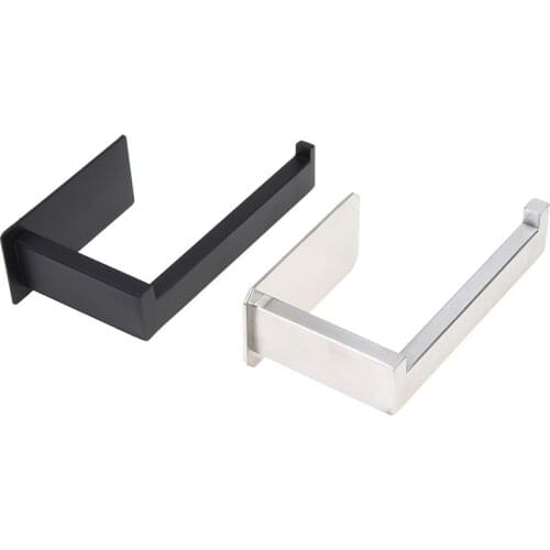 Tissue Towel Rack Metal Holders Bathroom Kitchen Roll Paper Accessory No-Drill Self Adhesive Toilet Paper Holder Stainless Steel