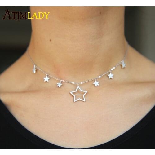 2020 Limited New Collier Collares Fashion Women Jewelry Stunning Cz Pendant Necklace Charm 925 Sterling Woman Choker Necklaces