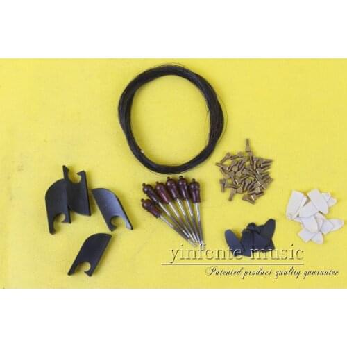 01 black horse hair New violin bow parts,1 set Baroqu Top grade violin bow ebony frog Strong horse