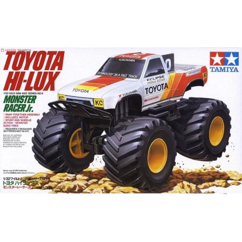 1Set TAMIYA HI-LUX 17009 Wheeler Monster Racer Jr. Truck 1/32 Scale Tamiya Mini 4WD Car Models