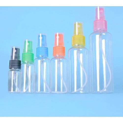 1Pcs Clear 10/20/50/100ml Empty Spray Bottle Travel Plastic Perfume Atomizer Randomly Portable Travel Plastic Atomizer Bottles