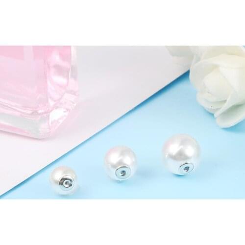 10PCS/batch New Multi-specification ABS Imitation Pearl bead for Fashion Stud Earring Making DIY Earring Jewelry Findings