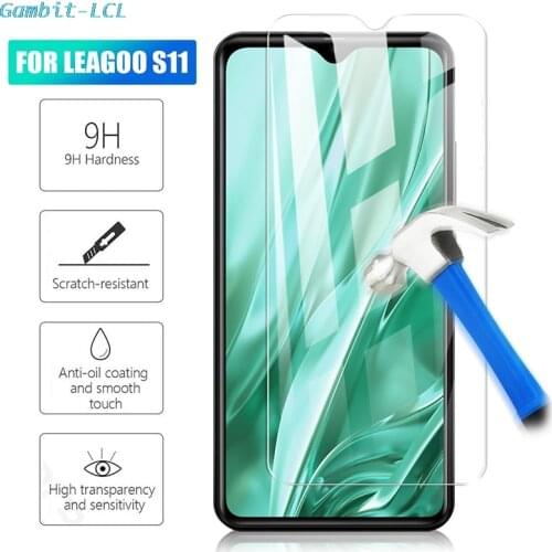 2PCS Tempered Glass for Leagoo S11 Screen Protector 2.5D 9H on Leagoo S11 Glass Film Protective Phone Safety cover