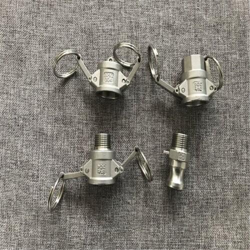 304 Stainless Steel Homebrew Camlock Fitting Adapter 1/2" NPT Barb Camlock Quick Disconnect For Hose Pumps Fittings