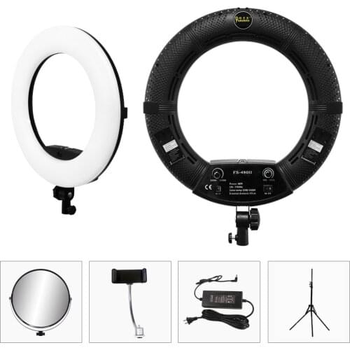 45CM LED Ring Lamps Selfie with Tripod 3200K 5500K Studio Photo Video Light 95RA Yidoblo FS480II Bi-color Photography Lighting