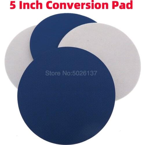 5-INCH 125MM Conversion Pad Back Velvet Flocking Hook Surface Pads Discs Loop Strips Quick Change Grinding Disc Adhesive Rubber