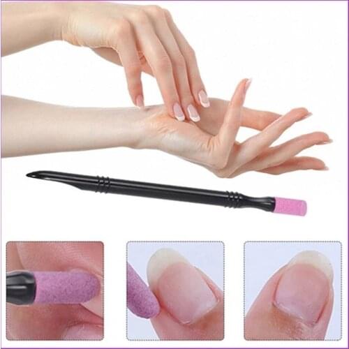 5pcs Nail Art Remover Cuticle Buffer Grinding Stone Pen Manicure Tools Nail File Cuticle Buffer M#05