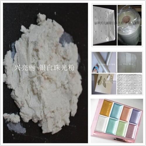 500g/lot white series Pearl Powder Pigment for Nail Art Polish Paint Pigment Mica Powder for Eye shadow decoration for nails