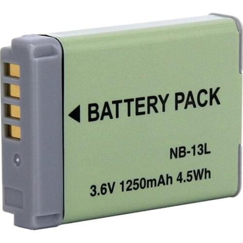 WHCYonline 1250mAh NB-13L NB13L NB 13L Digital Camera Battery For Canon G7 X Mark II G7X PM165 G5 X G5X G9 X G9X SX620 SX720 HS