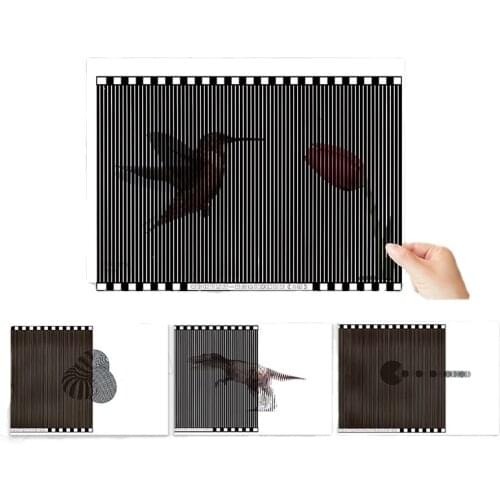 Kindergarten Paper Cinema Moire Stripe Grating Illusion Animation Education Toy