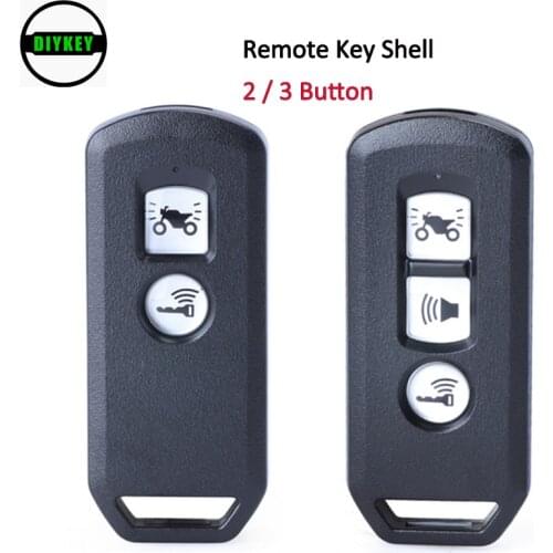 DIYKEY Motorcycle Scooter Remote Key Shell 2 / 3B Fob for Honda K35V3 ADV SH 150 Forza 300 125 PCX150 P/N: 014008330 / 017553930